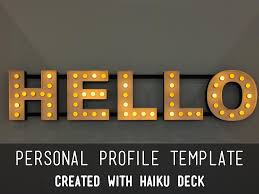 Do the preparation task first. Kopie Von Personal Profile Template By Sarah Kossak