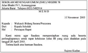 Berikut adalah detail contoh memo bahasa inggris dan artinya. Download Contoh Surat Memo