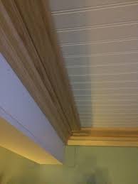 Trim That Helps Support Panels Gothic House Painted Ceiling Basement Remodeling