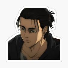 Attack on titan season 4 explodes with eren jaeger's arrival in marley, but the character has changed. Sticker Eren Yeager Redbubble
