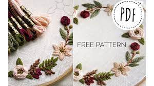 Aug 30, 2019 · get the free floral wreath embroidery pattern! Embroidery For Beginners Floral Wreath Free Pattern 003 Youtube