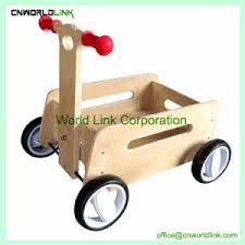 China Natural Wooden Pull And Push Go Cart Kids Play Baby Cart Toy China Cart Toy Baby Cart