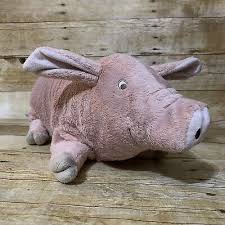 Ikea Knorrig Pig Plush Stuffed Animal Toy Soft Lovey Pink Gray 15 Ebay Pig Plush Plush Stuffed Animals Pet Toys