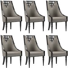 Need a quick dining room makeover? Casa Padrino Luxury Art Deco Dining Chair Set Gray Black 55 X 55 X H 105 Cm Noble Kitchen Chairs Set Of 6 Art Deco Dining Room Furniture