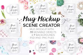 Walkthrough on how to use mockups on procreate 5. Mug Mockup Scene Creator By Doodle And Stitch Thehungryjpeg Com