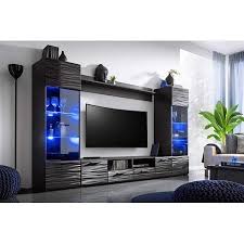 house plan discover modica modern entertainment center 65 tv stand wall unit with led light walmart com wohnen wohnwand schwarz hochglanz
