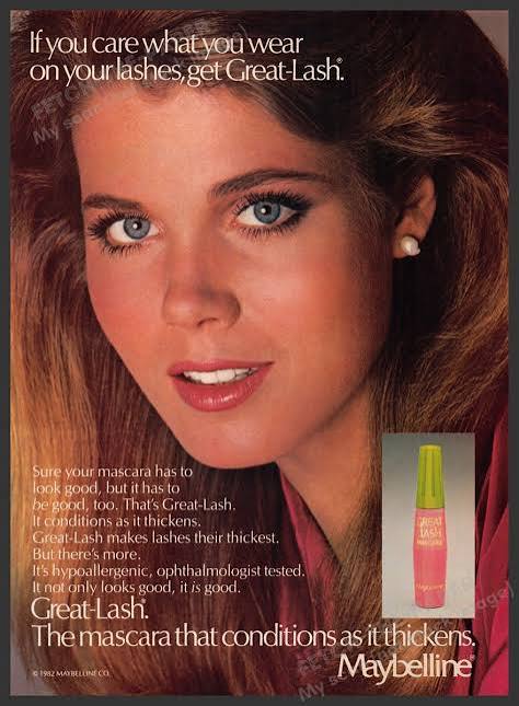 Maybelline Mascara 1980s Print Advertisement 1982 Great-Lash