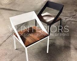 Handcrafted Wood And Metal Frame Dining Chair Model Name Etsy Handcrafted Wood Wood And Metal Steel Dining Chair