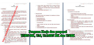 Format pencapaian target kurikulum dan daya serap dalam. Program Kerja Dan Proposal Usbn Bk Um Uambn Bk Dan Unbk Home