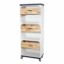 Regal auf rollen schubladenregal schubladenschrank schubkästen box kiste. á…á… Holzkisten Regal In Weiss Mit 3 Schubladen In Geflammt