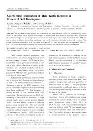 Lorsque la rupture du contrat de travail est effective avant que le salarié ait pu épuiser ses droits à congés, il perçoit une. Pdf Geochemical Implication Of Rare Earth Elements In Process Of Soil Development