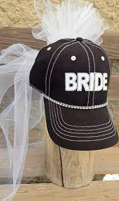 Bride Baseball Hat Bridal Hat With Veil Bachelorette Party Hat And Veil Bride Hat With Veil Bachelorette Party Hat Bachelorette Party Veils Team Bride Hats