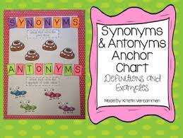 synonyms antonyms anchor chart