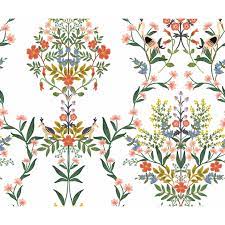 Rifle Paper Co Luxembourg White Multi Peel Stick Wallpaper Relish Decor