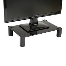 Finding the best tv stand size is all about figuring out the width of your tv. Mind Reader 4 Leg Black Glass Monitor Stand 4leglass Blk Best Buy