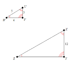 These triangles are all similar: Similar Triangles