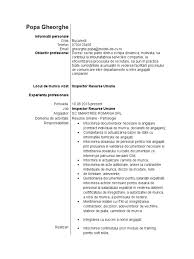 Atragerea de resurse suplimentare prin activităţi de cercetare (granturi destinate tinerilor cercetători). Model De Cv Inspector Resurse Umane
