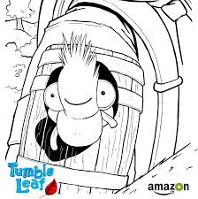 Tumble Leaf Printables With Images Leaf Printables Fox Coloring Page Leaf Coloring Page