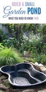 Best Tips For Starting A Small Garden Pond Small Backyard Ponds Small Water Gardens Garden Pond Design
