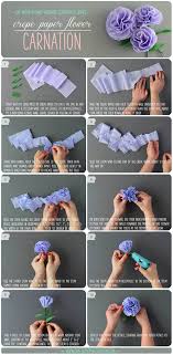 Diy Crepe Paper Flower Carnation Paper Flowers Diy Paper Flower Tutorial Paper Flowers
