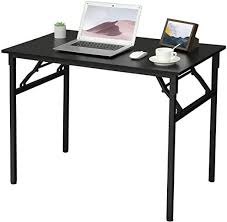 Shop for folding desk table online at target. Itaar Folding Desk Computer Desk No Assembly Required 39 Inches Sturdy And Heavy Duty Folding Table For Desks For Small Spaces Home Desk Table For Small Space