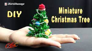 How To Make Miniature Christmas Tree Diy Christmas Decorations Jk Diy Christmas Tree Miniature Christmas Christmas Diy