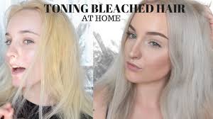 How to dye your dark roots to an icy white platinum blonde at home tutorial with. How To Tone Blonde Hair At Home Youtube