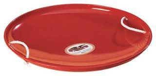 Hit the snowy slopes with the flexible flyer steel snow disc saucer sled. Paricon Steel Saucer