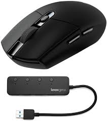 Logitech g305 for your computer/laptop that can be downloaded on this website from trusted links. Logitech G305 Lightspeed Wireless Gaming Mouse With Knox 3 0 4 Port Usb Hub Bundle Walmart Com Walmart Com