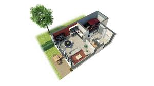Axonometrie Du Rdc D Une Maison Issue D Un Programme Immobilier Neuf Pour Bouygues Immobilier Immobilier Neuf Programme Immobilier Neuf Immobilier