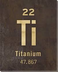 Titanium Periodic Table Of Elements Wrapped Canvas Giclee Art Print Canvas Giclee Giclee Art Print Giclee Art