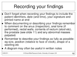 This is no longer the case. Rectal Examination