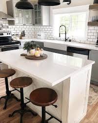When space is limited for so many different tasks, like in a kitchen, organization and order. Design Ideas Modern And Traditional Small Kitchen Island Luckythink Farmhouse Kitchen Design Home Decor Kitchen Farmhouse Kitchen Colors