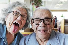 Senior Couple Funny Elderly Videos Grandpa And Grandma Making Faces Stock  Photo Download Image Now