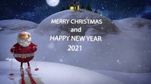 Wishes images, whatsapp messages, quotes, status, greetings, photos. Merry Christmas And Happy New Year 2021 Width Skiing Santa Claus Youtube