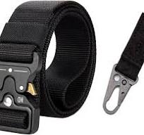 Bantopgong 3,8cm/5cm di larghezza Cinture in nylon militare tattico  militare in vita a sgancio rapido Fibbia in metallo resistente : Amazon.it:  Moda