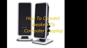 For convenience, many pcs duplicate the speaker and microphone jacks on the front of the console. How To Connect Speakers To Computer Laptop Youtube