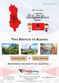 Happy Independence Day Albania Travel Management Business Visa Group Travel