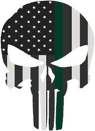 ** thin green line punisher**** ball cap, looks great. 5 Skull Punisher Bw Thin Green Line Shape Sticker Decal Project Thin Line