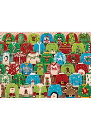 Their puzzles have been described as nostalgic, lively, endearing, sweet, durable, and fine quality. Ugly Xmas Sweaters Cobble Hill 1000 Piece Puzzle