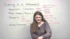 Speaking English How To Order In A Restaurant Engvid
