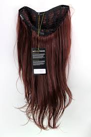 Wavy 7pcs clip in human hair extensions. Hairpiece Halfwig 7 Microclip Clip In Extension Long Straight Slight Wave Wavy Red Brown Redbrown