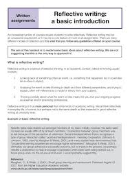 Writing the beginning of your essay may be the most challenging part of the writing process. Wa13a Reflective Writing A Basic Introduction