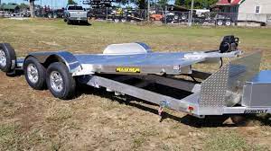 8220 H Tilt Power Aluma Trailer Walkaround Loaded With Options Aluminum Carhauler 7x 20 - Youtube Aluminum Trailer Trailer Car Hauler Trailer
