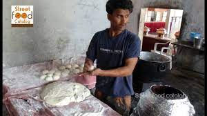 How To Make Tandoori Roti Naan Without Tandoor Tandoori Roti Recipe Hyderabad Street Food 2016 Youtube
