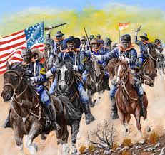Buffalo Soldiers To The Rescue Civil War Art American Indian Wars Military Artwork
