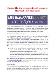 Make informed decisions when you buy a policy. Contact The Life Insurance Denial Lawyer In New York Get Your Claim By Shallywarner Issuu