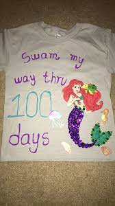 The Little Mermaid 100 Days Of School Shirt 100 Day Of School Project 100 Days Of School School Shirts Diy