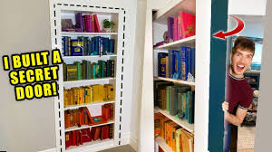 How to make a faux book shelf at home? I Built A Secret Bookshelf Door In My House Youtube