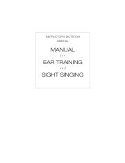 Cancel anytime · paperless workflow · money back guarantee Mannual Pdf Instructor U2019s Dictation Manual Manual For Ear Training And Sight Singing Instructor U2019s Dictation Manual To Accompany The Manual For Ear Course Hero